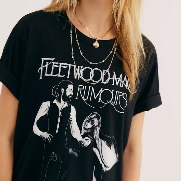 Fleetwood Mac Tops - Fleetwood Mac Rumours Stevie Nicks Dancing Shirt